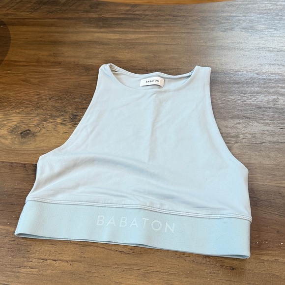 Babaton Tops - Babaton Pale Blue Cropped Tank top